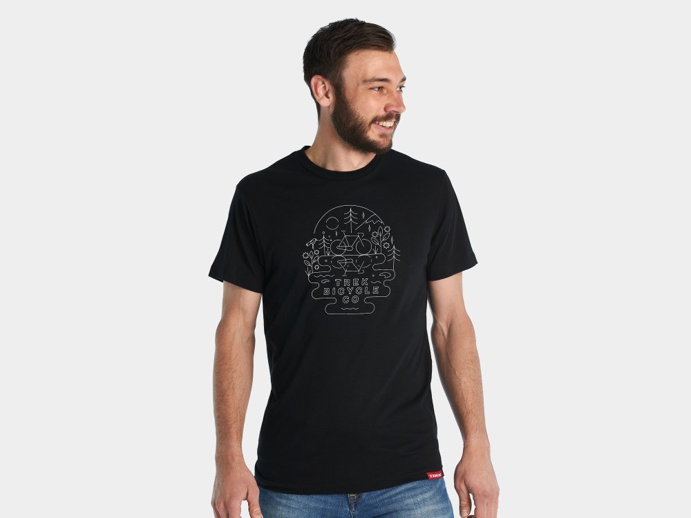 Trek Shirt Trek Lake T-Shirt S Black